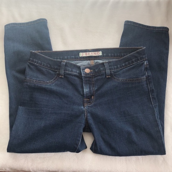 J BRAND Size 29 Medium Washed Denim Starless Low Rise Skinny Ankle Jeans - Picture 9 of 11
